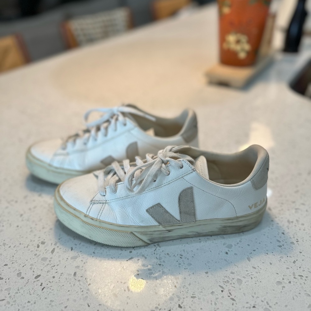 Veja White Natural Campo Sneaker